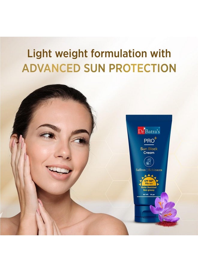 Dr Batra’S Pro+ Sun Block Sunscreen Spf 50++ 50Gm