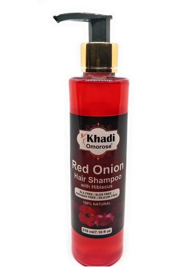 Red Onion Shampoo With Hibiscus (Sls,Sles Free) - For Hairfall Controll & Deep Cleansing 210 Ml