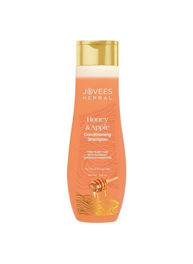 Herbal Honey & Apple Conditioning Shampoo | With Peach And Aloe Vera Extracts | For Dry And Rough Hair | 300 Ml