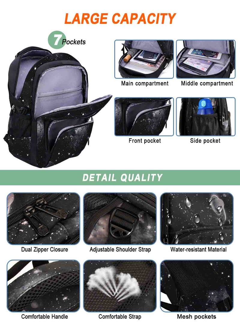 3Pcs Set Children Trolley School Bags Large Capacity Girls Bookbag Boys Rolling Backpack Travel Wheeled Kids' Luggage Bag