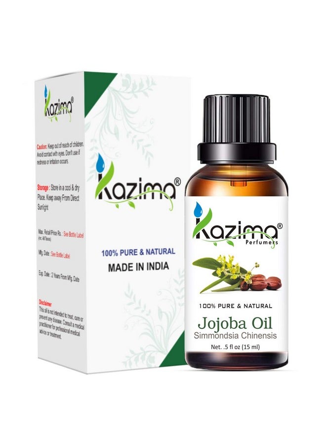 Combo Of Jojoba Oil And Lemon Oil For Skin Care, Hair Growth, Aromatherapy, Body & Massage, 15 Ml Each