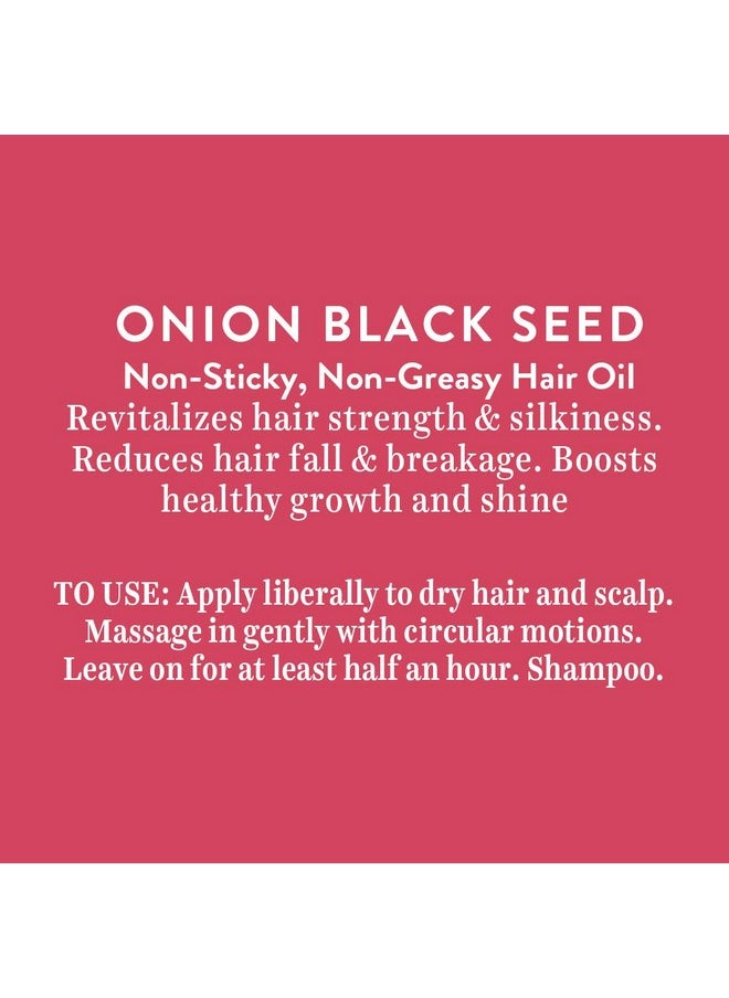 Onion Black Seed Hair Oil For Silky And Strong Hair, 200Ml | Controls Hair Fall, Promotes Growth