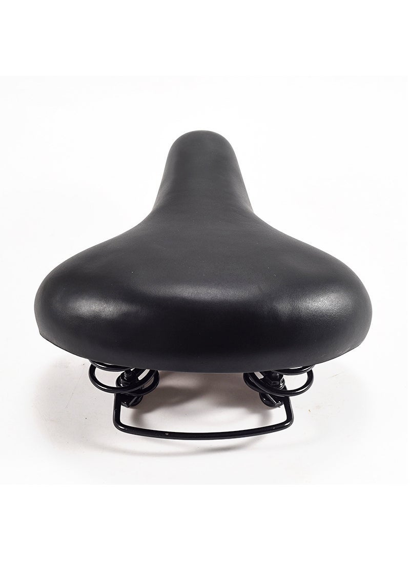 Comfortable Wide Gel Bike Saddle Cover Plain Black