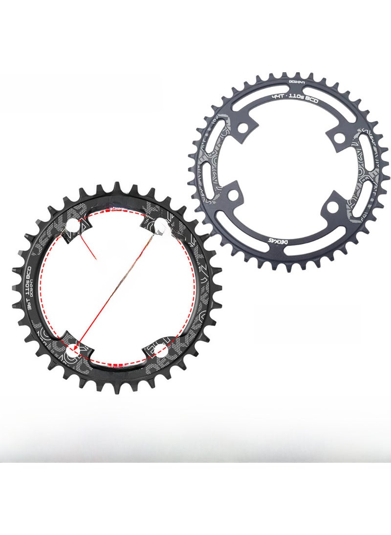 1 x 5 pcs DECKAS 110BCD Road Bike Chainring 36T-52T 50T