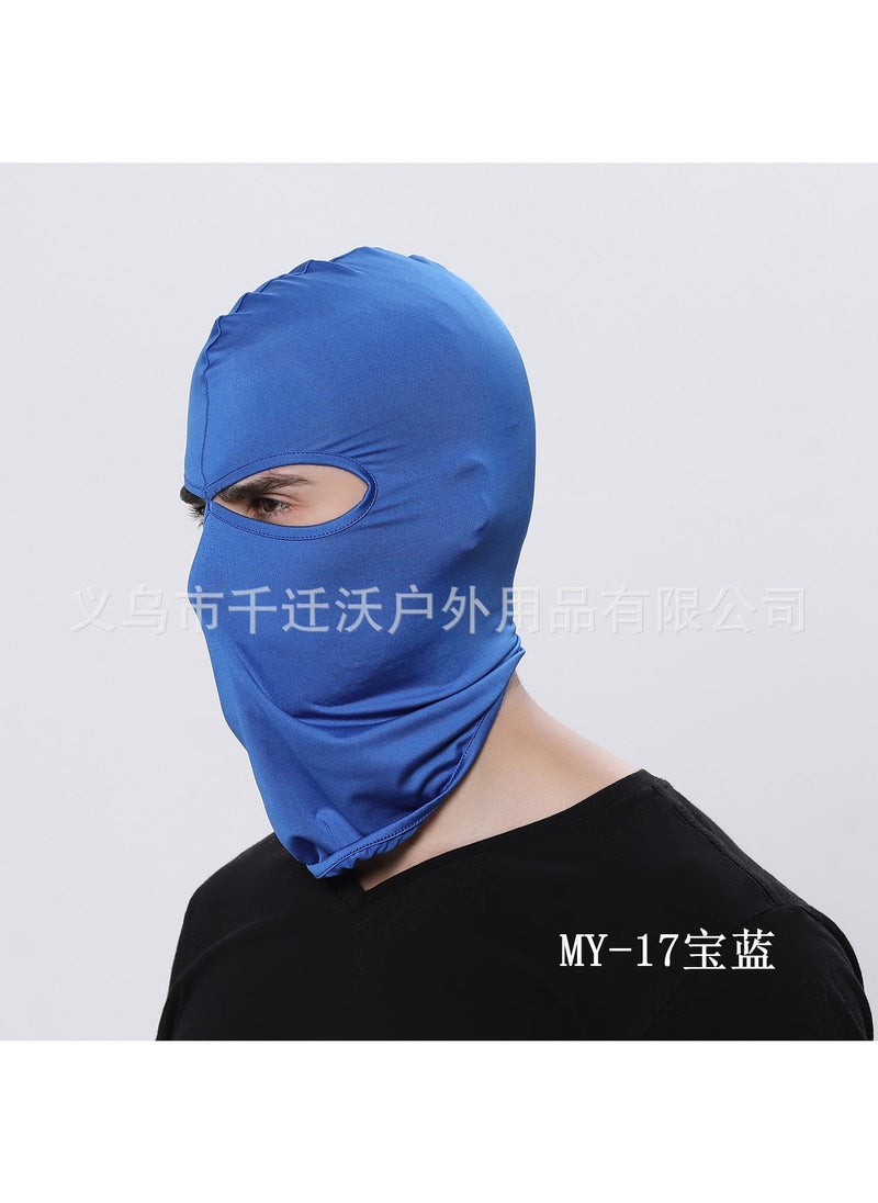 Breathable Silk Balaclava Motorcycle Riding Mask MY-17 Sapphire