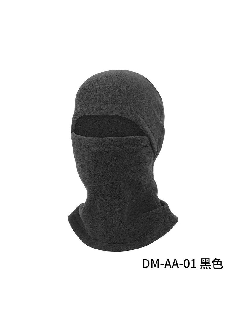 Ruidong autumn and winter cycling warm mask multi-functional collar windproof ski hat polar fleece sports warm headgear DM-AA-01 Black