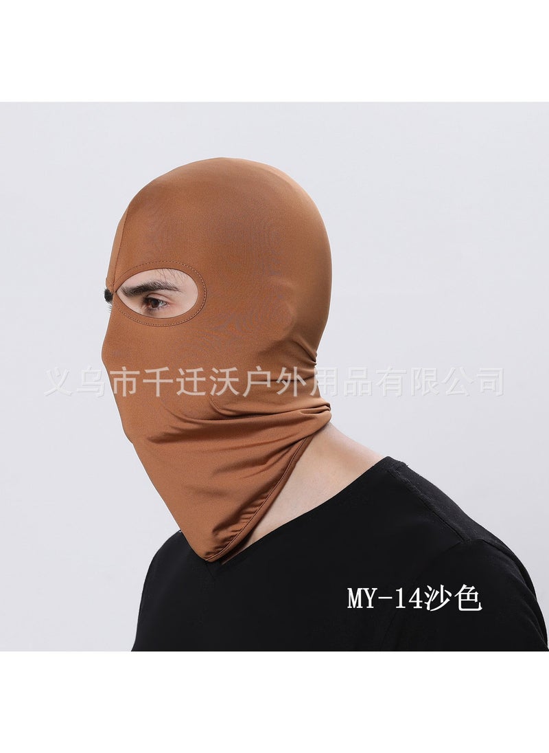 Breathable Silk Balaclava Motorcycle Riding Mask MY-14 Sand