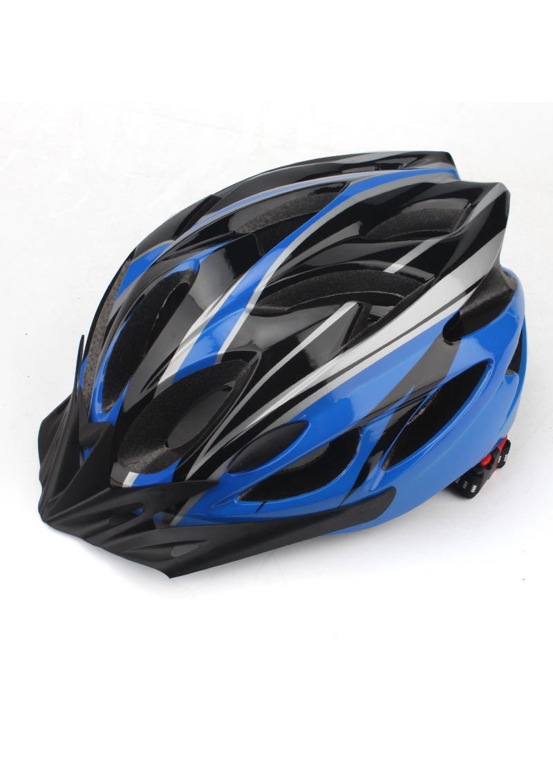 Factory wholesale mountain bike hat bicycle riding helmet one-piece multi-color optional mens and womens helmet BLACK BLUE