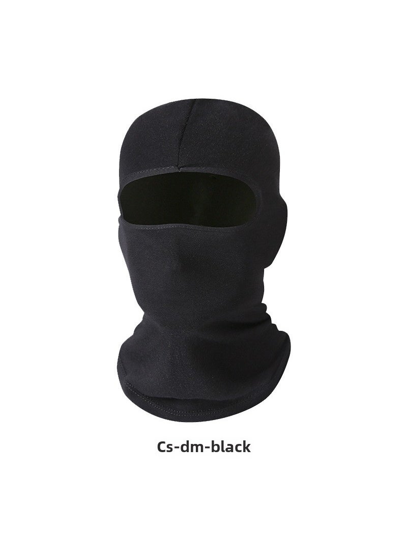 1 x 5 pcs Breathable Cotton Full-Face Riding Mask Black