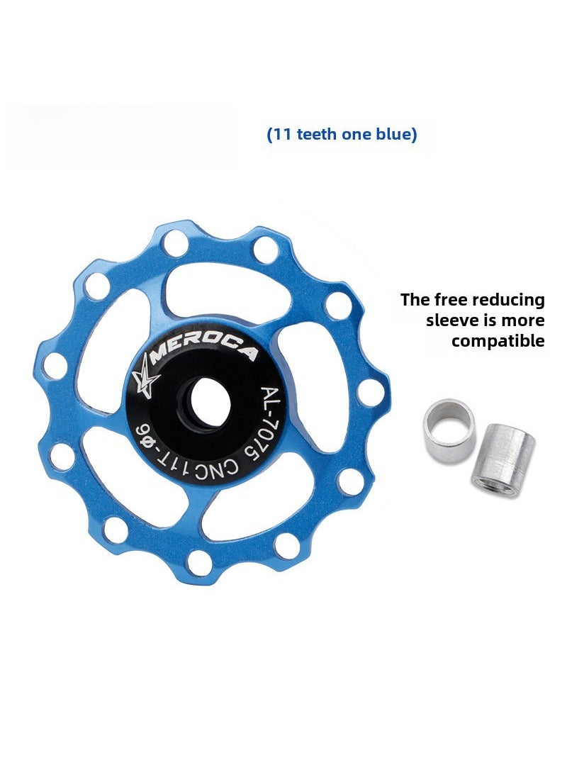 1 x 5 pcs MEROCA 11T/13T Bike Derailleur Pulley 11T Blue