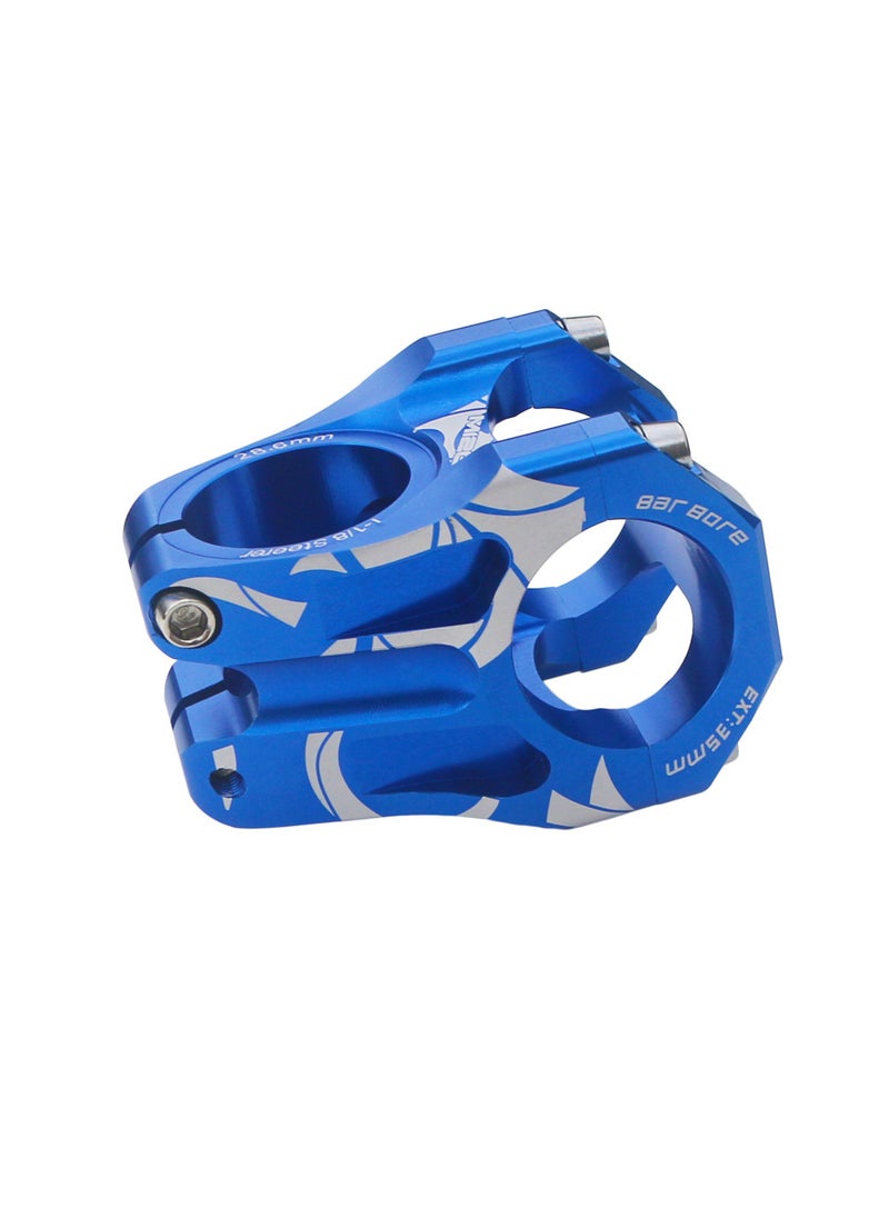 1 x 5 pcs Mountain Bike Stem 35mm Aluminium Lightweight Blue