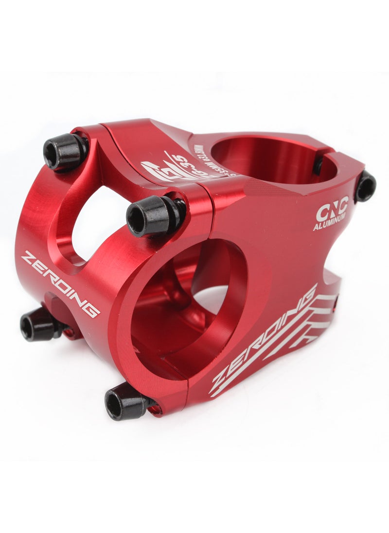 1 x 5 pcs Mountain Bike Short Stem 35mm Ultra-Lightweight CNC Red 112g