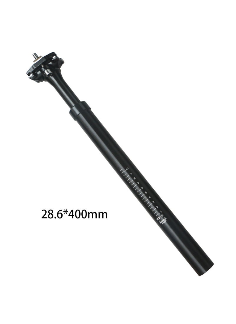 1 x 5 pcs MTB Suspension Seatpost 27.2mm 400mm Dual Nail Black 28.6*400mm