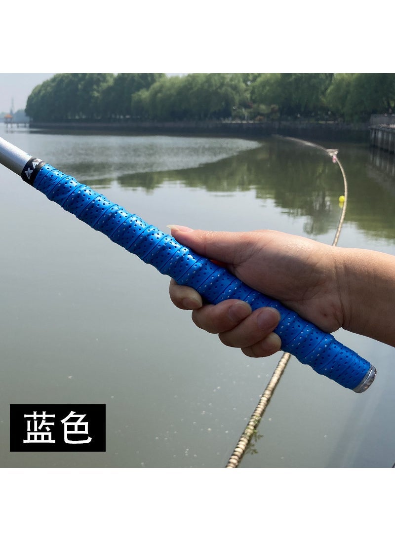 Keel hand glue 1.5m fishing rod winding belt 1.5m fishing rod sweat-absorbing belt handle Rod winding belt handle strap 1.5 m (blue)