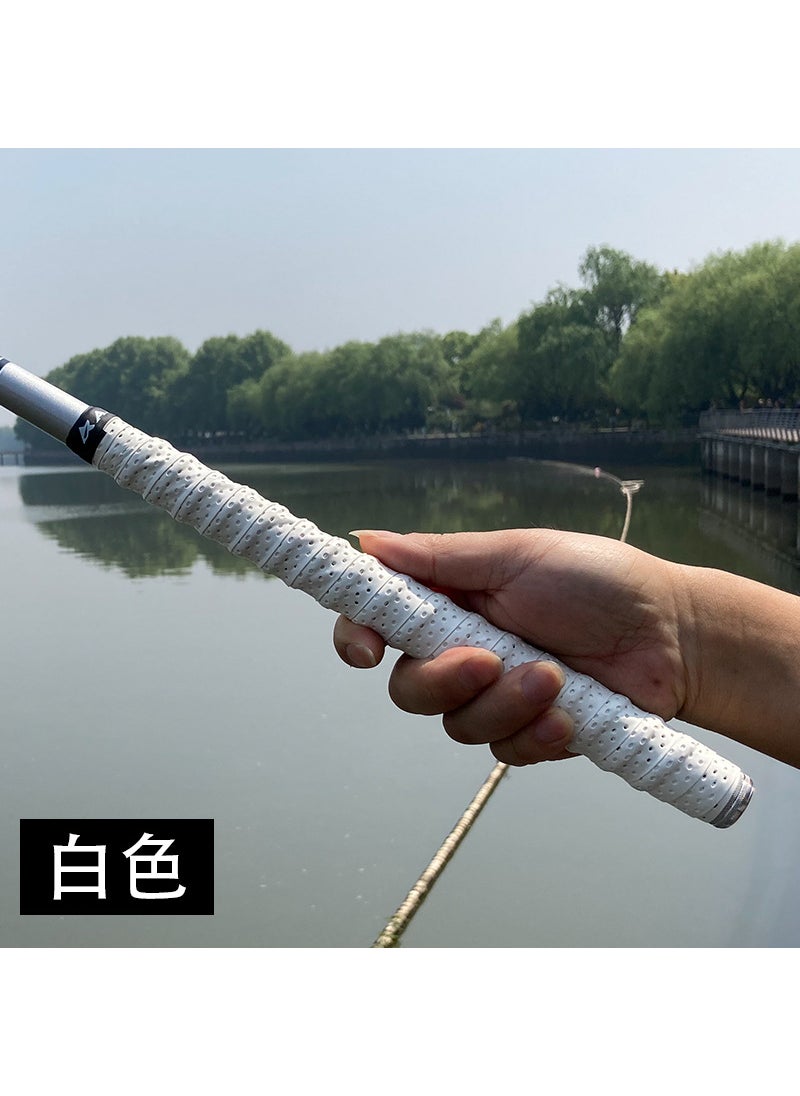 Keel hand glue 1.5m fishing rod winding belt 1.5m fishing rod sweat-absorbing belt handle Rod winding belt handle strap 1.5 m (white)