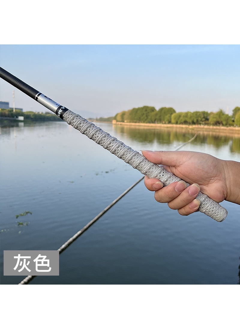 Keel hand glue 1.5m fishing rod winding belt 1.5m fishing rod sweat-absorbing belt handle Rod winding belt handle strap 1.5 m (gray)