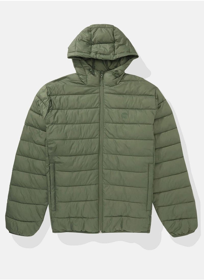 Zip Through Puffer Jacket