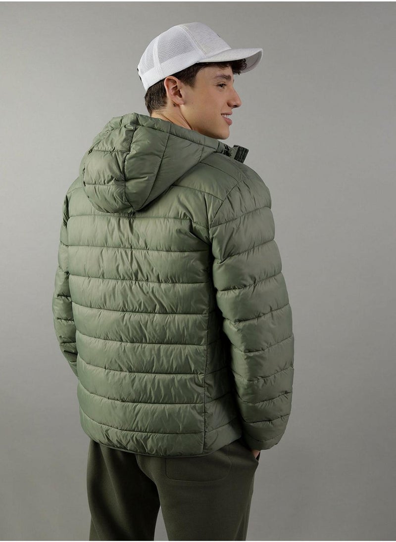 Zip Through Puffer Jacket