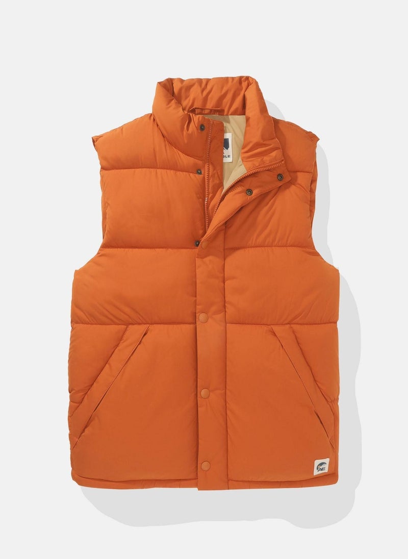 Zip Through Puffer Vest Jacket