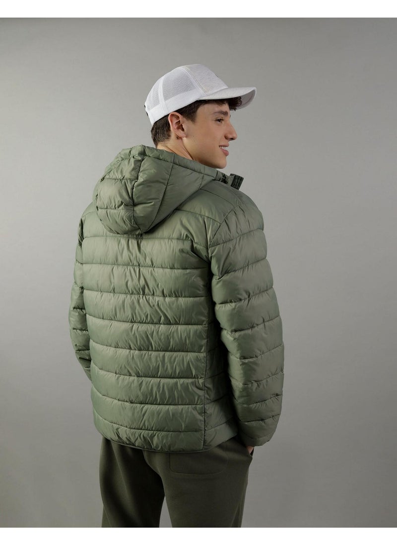 Zip Through Puffer Jacket