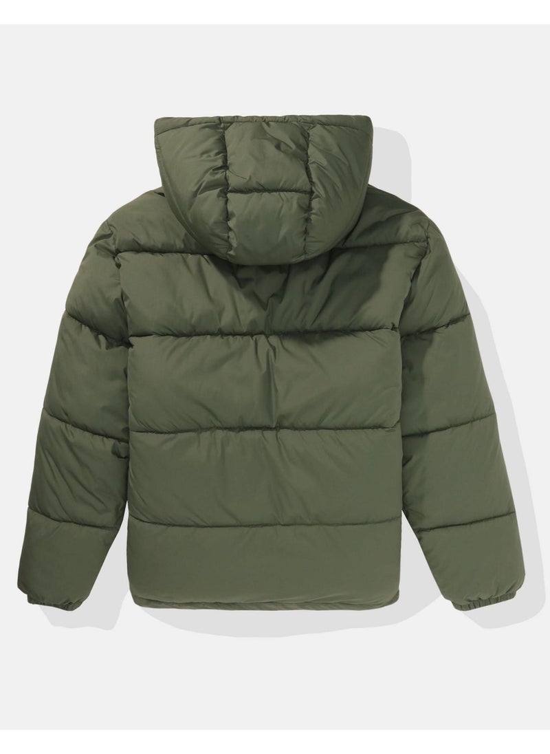 Zip Through Puffer Jacket