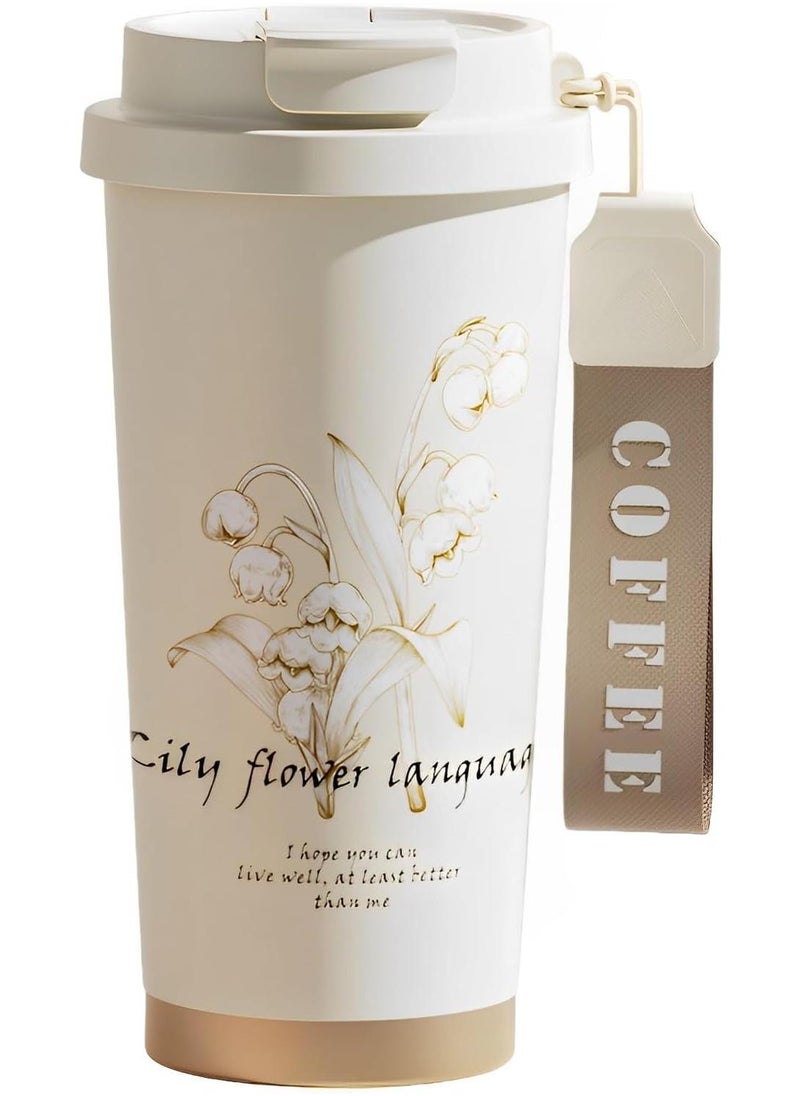 Simple Modern Travel Coffee Mug Tumbler with 360° Sealing Ceramic-Lined Insulated Stainless Steel Cold Brew Iced Coffee Cup Thermos Gifts for Women Men Her Him 17oz