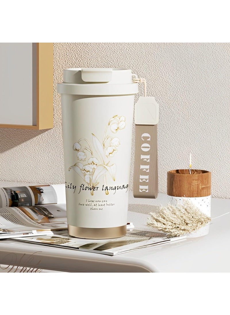 Simple Modern Travel Coffee Mug Tumbler with 360° Sealing Ceramic-Lined Insulated Stainless Steel Cold Brew Iced Coffee Cup Thermos Gifts for Women Men Her Him 17oz