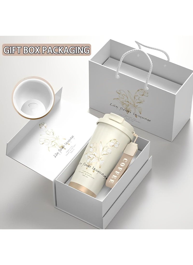 Simple Modern Travel Coffee Mug Tumbler with 360° Sealing Ceramic-Lined Insulated Stainless Steel Cold Brew Iced Coffee Cup Thermos Gifts for Women Men Her Him 17oz
