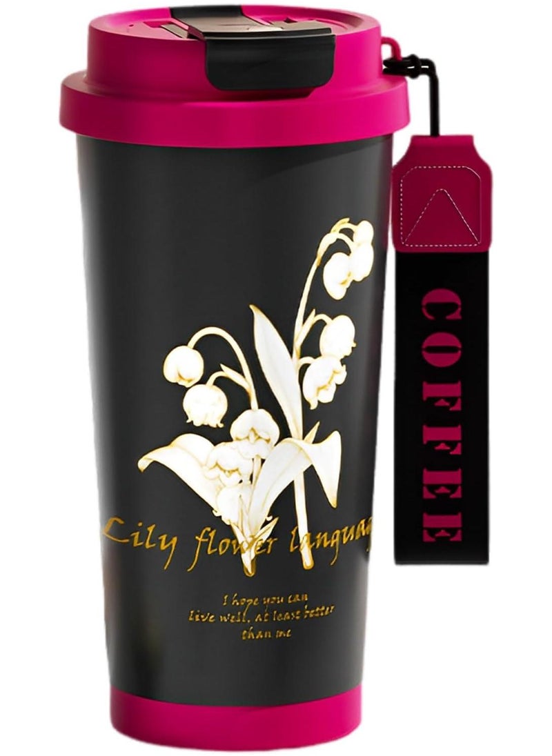 Simple Modern Travel Coffee Mug Tumbler with 360° Sealing Ceramic-Lined Insulated Stainless Steel Cold Brew Iced Coffee Cup Thermos Gifts for Women Men Her Him 17oz