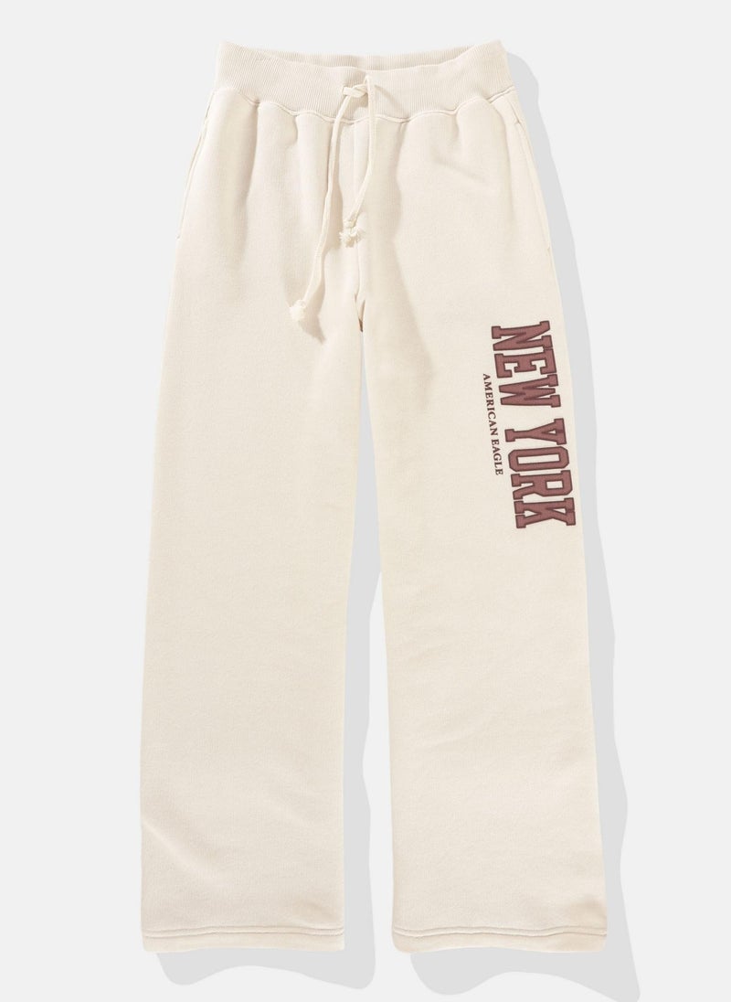 High Waist Graphic Sweatpants