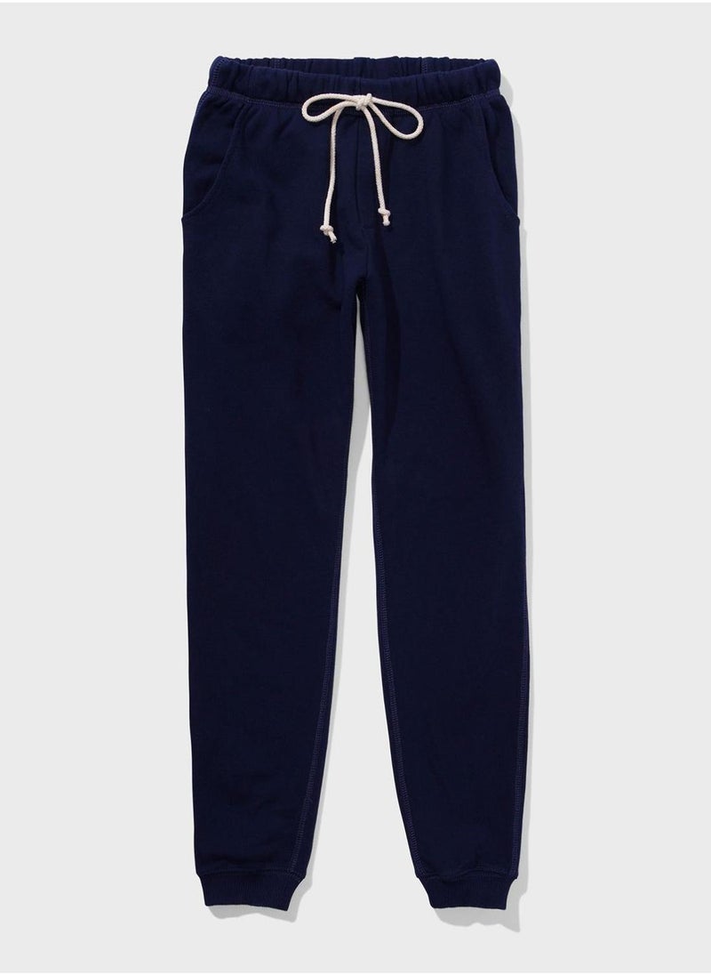 High Waist Cuffed Sweatpants