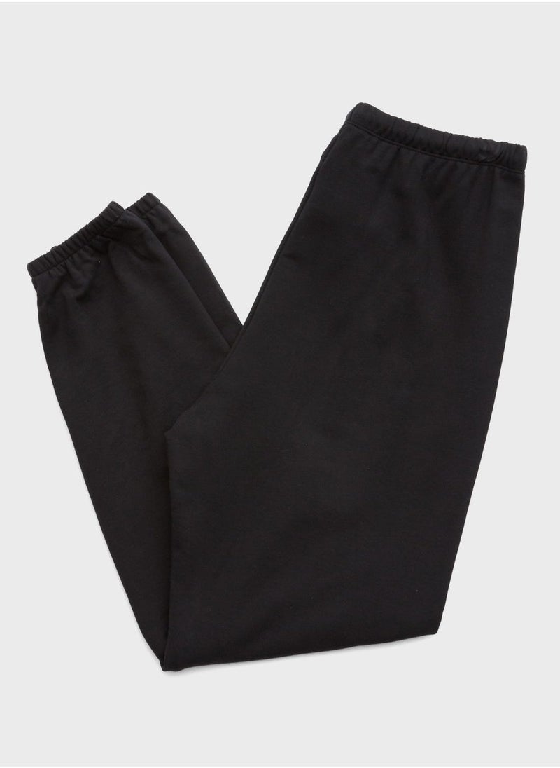 High Waist Cuffed Sweatpants