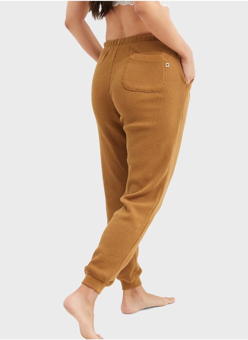 High Waist Cuffed Sweatpants