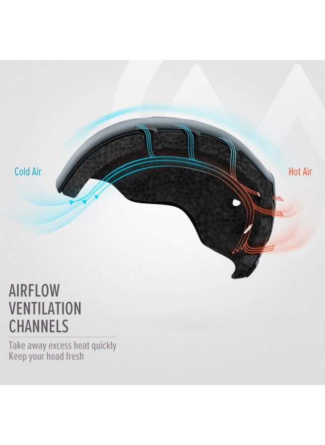 OutdoorMaster Kelvin Ski Helmet - Snowboard Helmet for Men, Women & Youth (Gray,M)