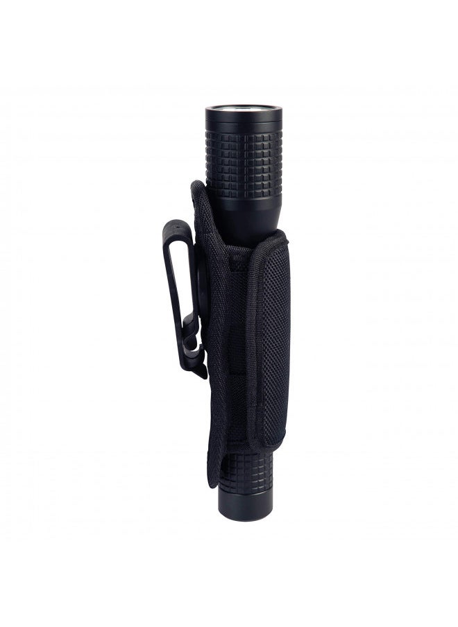 Nite Ize Lite Holster Stretch, Expandable, Secure Flashlight Holder With Belt Clip, Universal Sizing,N00874-BRK,Black