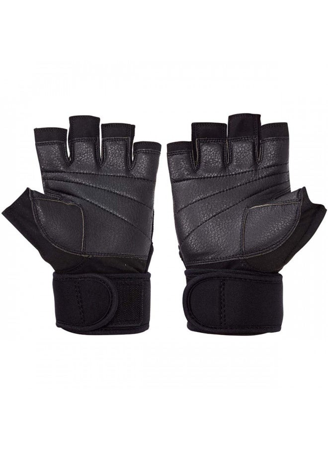 Schiek Sports 540 Platinum Lifting Gloves - Weightlifting Gloves for Women and Men - Wrist Wrap Non Slip Gloves