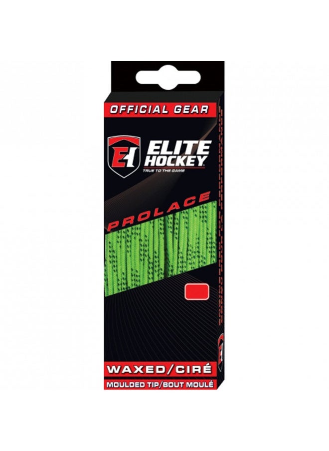 Hockey Prolace Waxed Hockey Skate Laces (Lime, 108