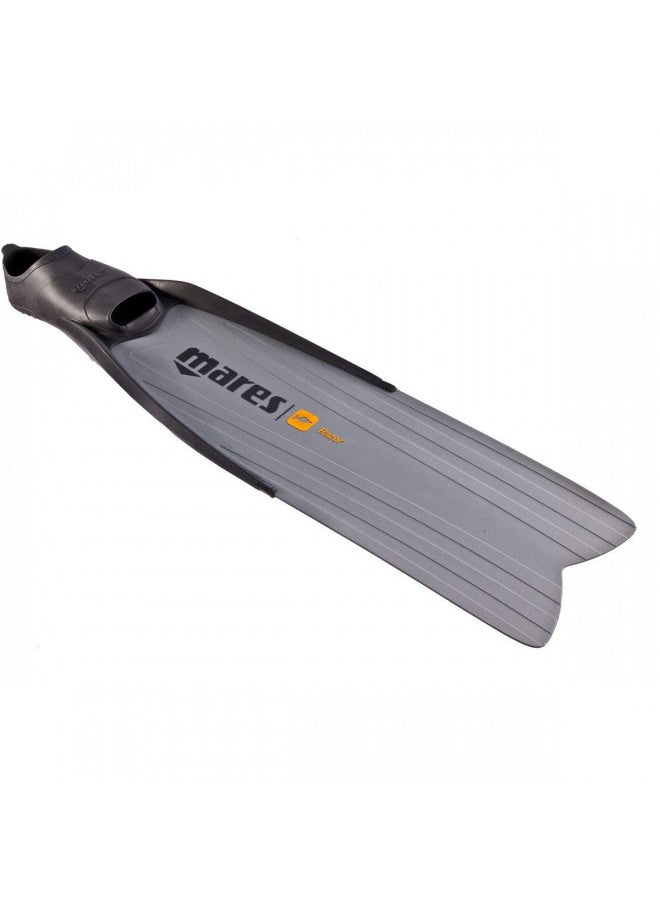 Mares Razor Pro Spearfishing Freediving Long Blade Fins, Black Grey, Size 10/11 (45/46)