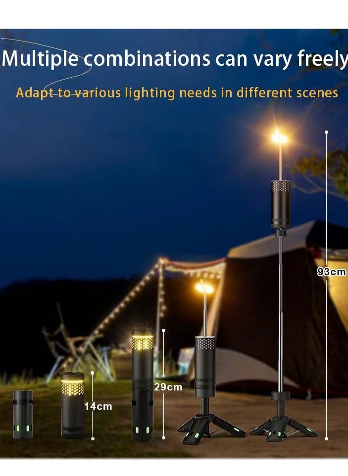 Telescopic Camping Light Rechargeable Fishing Lantern Dimming Night Atmosphere Light Emergency Light For Power Failure 10000mAh