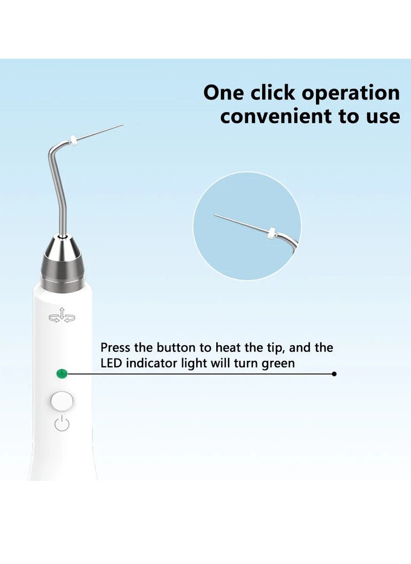 Dental Cordless Wireless Gutta Percha Obturation System Endo Heated Pen 2 Tips Wireless for Root Canal Filling Obturation Filling