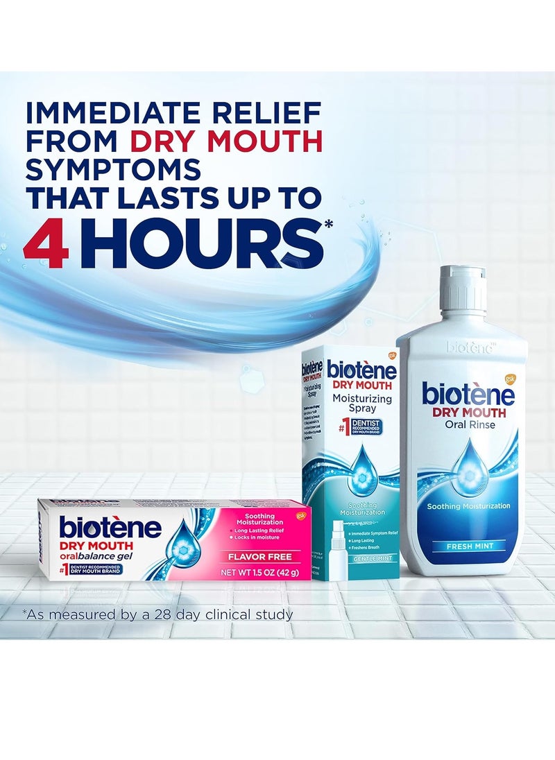 biotène Dry Mouth Management Oral Rinse, Dry Mouth Spray and Moisturizing Gel - 1 Kit