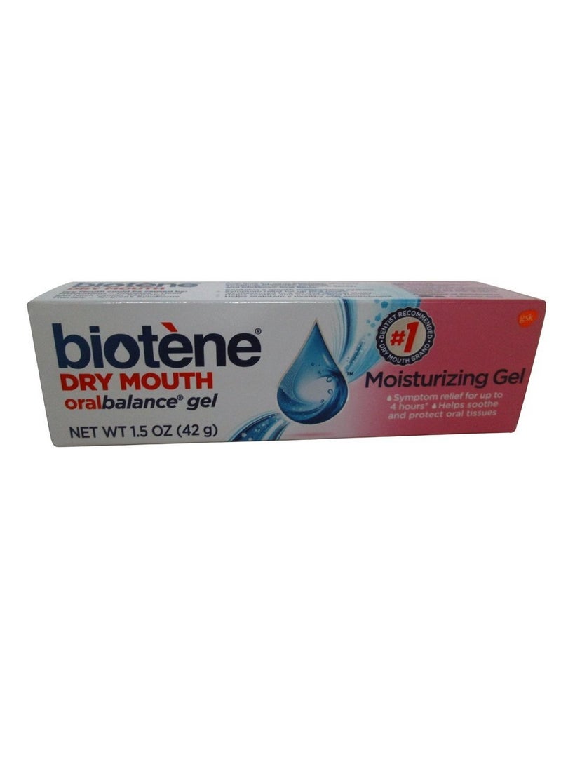 Biotene OralBalance Moisturizing Gel, Alcohol Free Gel and Dry Mouth Gel, Flavor Free - 1.5 oz