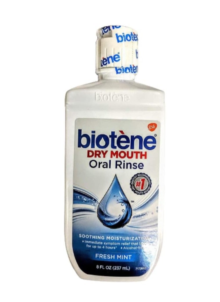 Biotene Dry Mouth Oral Rinse, Fresh Mint 8 oz (Pack of 2)