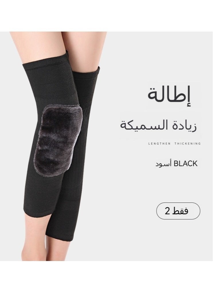 Unisex Winter Cashmere Wool Knee Brace, Warm Leg Sleeves for Sports and Daily Wear