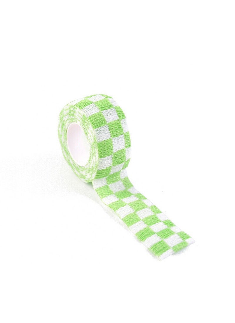 Elastic Sports Protection Finger Bandages Green lattice [about 4.5m]]