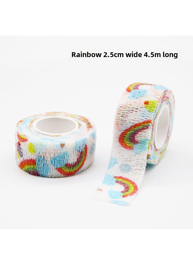 Elastic Sports Protection Finger Bandages Rainbow [about 4.5m]]