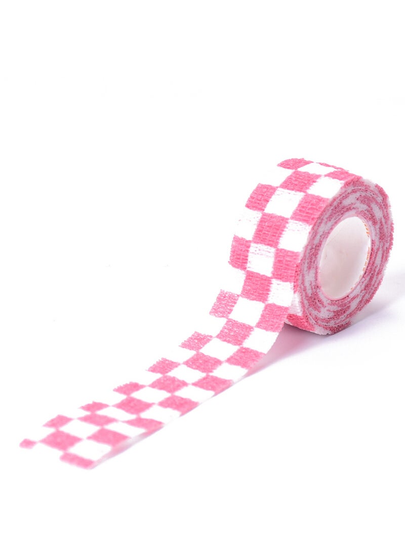 Elastic Sports Protection Finger Bandages Red Plaid [about 4.5m]]