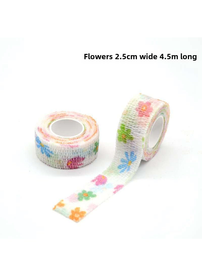 Elastic Sports Protection Finger Bandages Flowers [about 4.5m]]