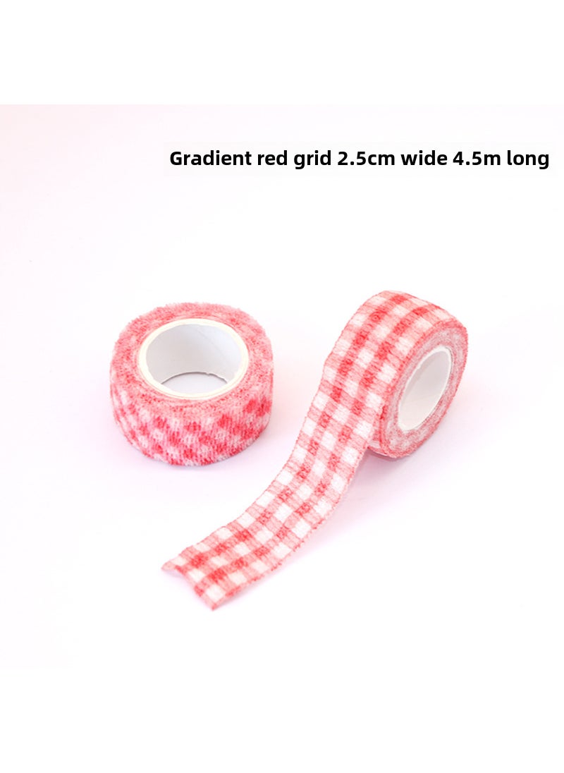 Elastic Sports Protection Finger Bandages Red stripe [about 4.5m]]