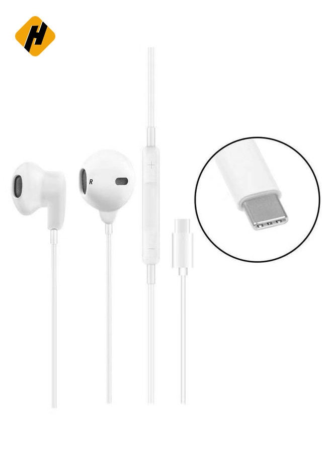 Wired Type-C USB In-Ear Earphones with Mic